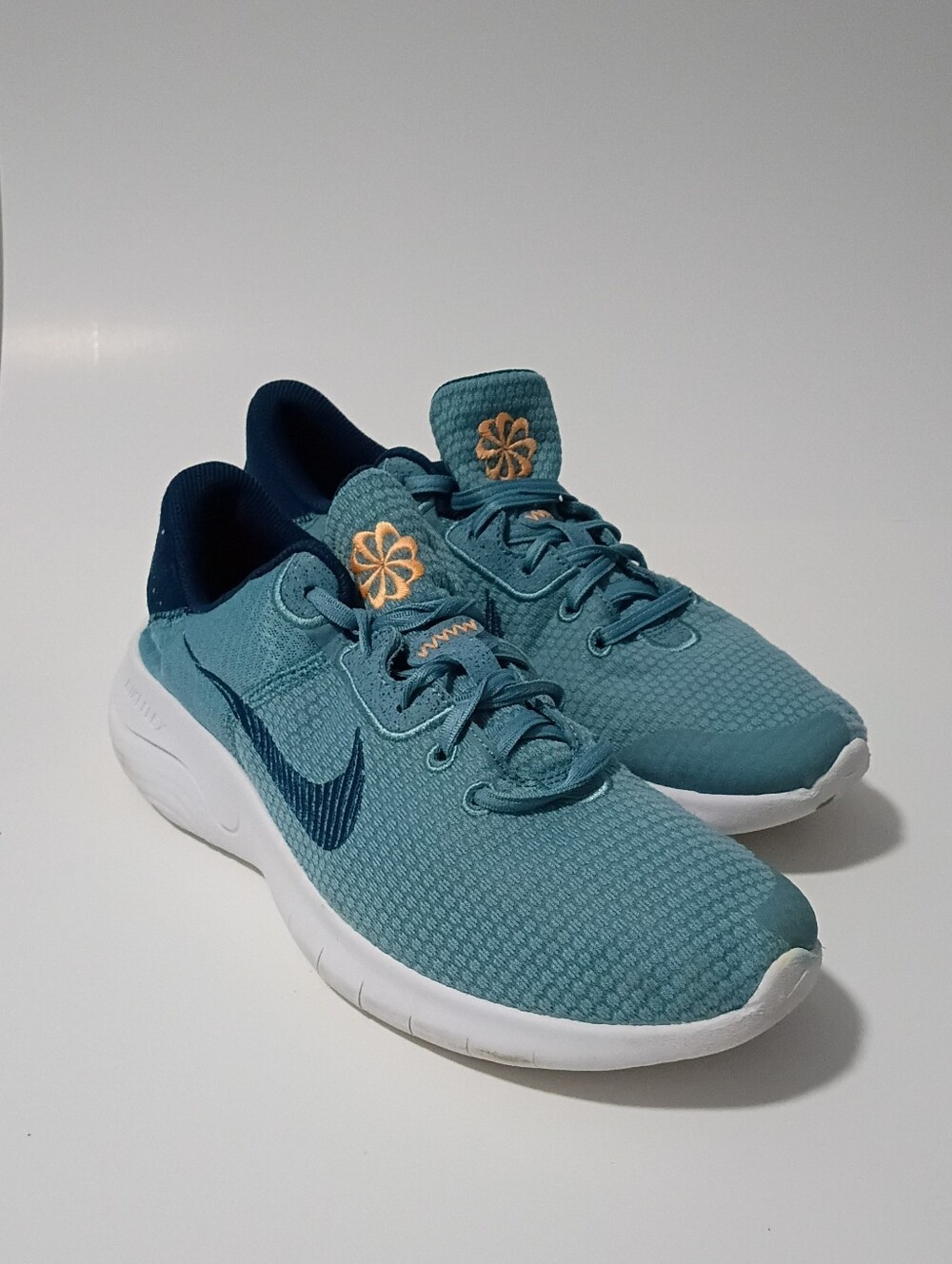 Nike-Flex Experience Run 12 Men's Teal Running Shoes - Lightweight Comfort